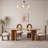 Simple Oval Solid Wood Dining Table Sets-106445974