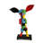 Eccleshall Geometric Colored Chihuahua on Hind Legs Resin Statue 13" x 8" x 18"H