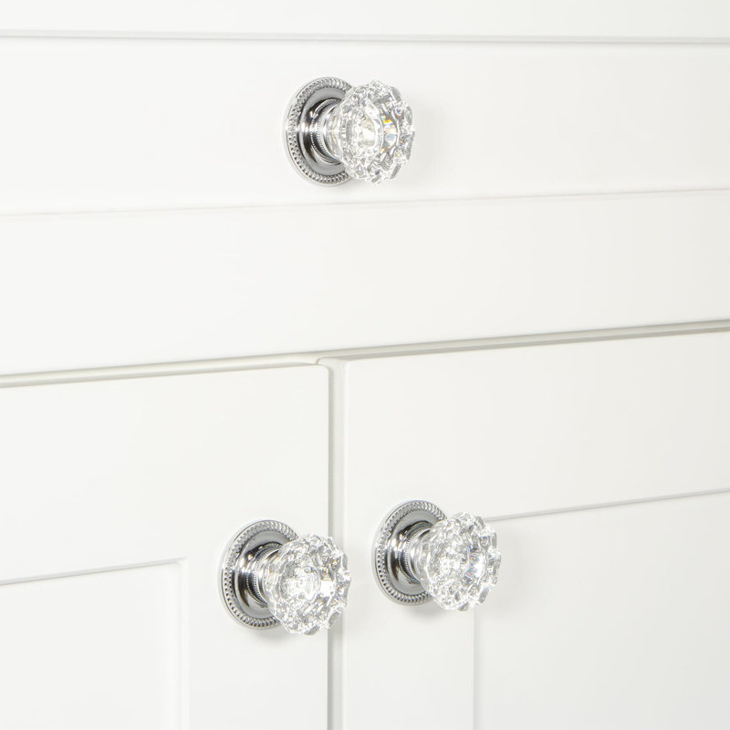 Versailles Cabinet Knob, Bright Chrome