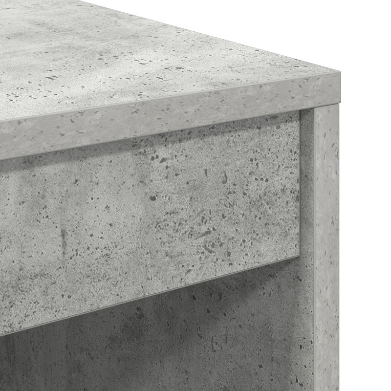 Writing Desk Particle Board 76 Cm, 76cm H x 60cm W x 50cm D, Concrete Grey