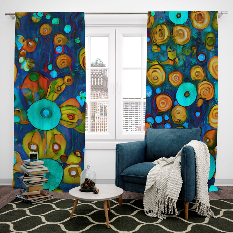 Tripolia Room Darkening Curtain Pair, 20" W x 61" L