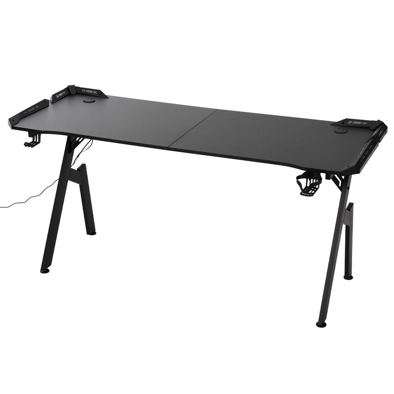 Metal Base Computer Desk, 74cm H x 140cm W x 60cm D