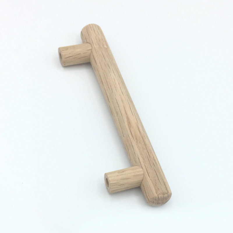 Unfinished Maple Wood "Alden" Mid-Century Modern Drawer Pull