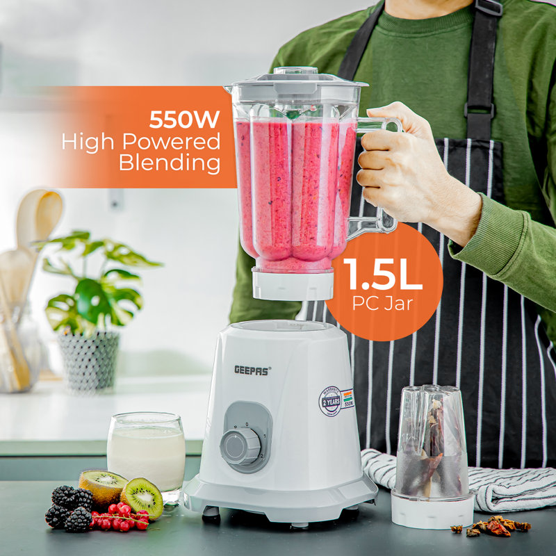 Geepas 1.5ml Blender Food Processor Combo