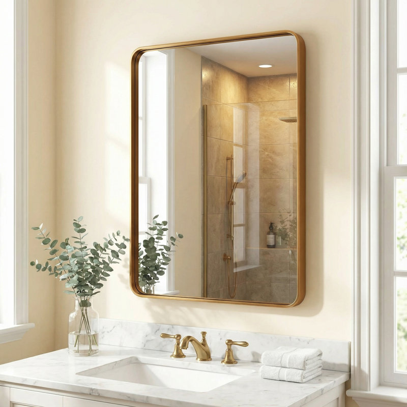 Miroir décoratif Arilynn, Doré
