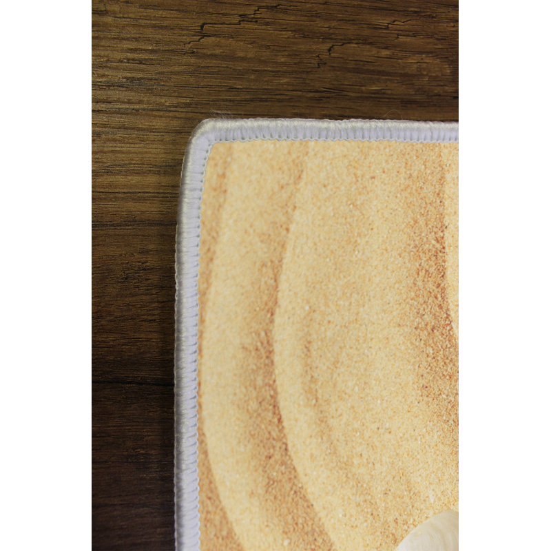 Elegant Area Rug (23.6 x 39.4 inches), Beige, Cream, Orange & Yellow | 100% Polyester, 650 g/m² | Antibacterial, Eco-Friendly, Non-Slip PVC Dot Underside | Machine Washable, Perfect for Living Room & Bedroom Decor