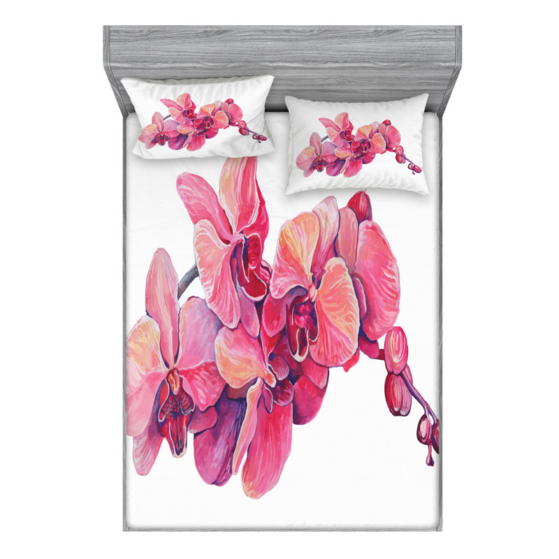 Microfiber Sheet Set, Queen Sheet Set with Fitted Sheet