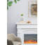Vase rond, blanc / or