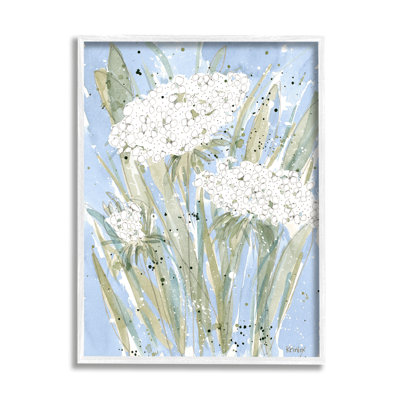 Fleurs de carotte abstraites bleues anglaises par Krinlox