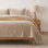 Striped Channel Velvet Quilt Set