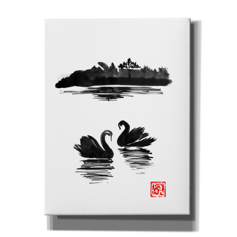 «Swan Island 02» par Pechane, H 16 po x l 12 po