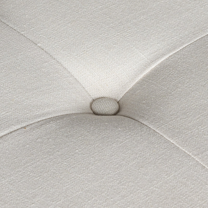 Banc rembourré Spring Street, Beige clair