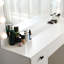 Table de coiffeuse avec miroir lumineux