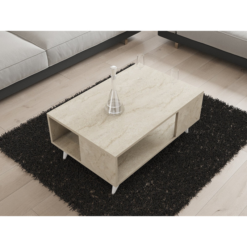 Glorias Coffee Table, Travertine