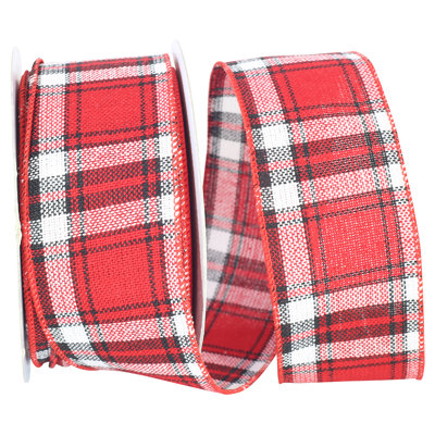 2.5'' Plaid Acrylic Ribbon