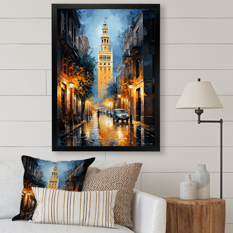 Giralda I, Espagne, Espagne - impression, Cadre photo noir, H 20 po x l 12 po x P 1 po