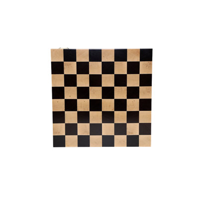 Handmade Black/Beige Chess Board Game