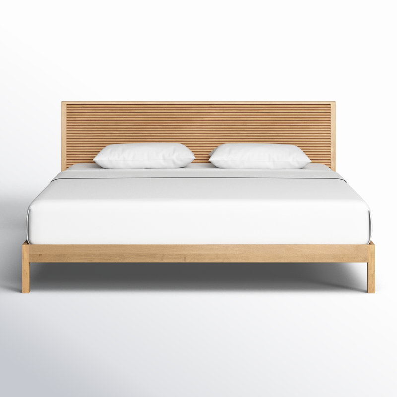 Marika Solid Wood Platform Bed, King