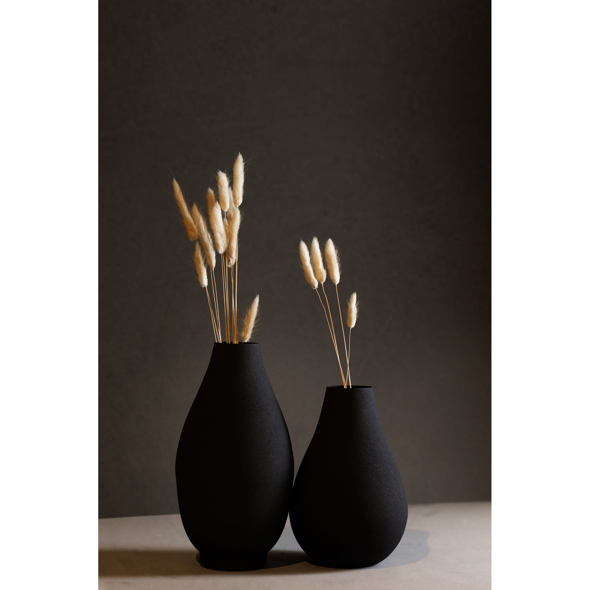 Jenny Aluminum Table Vase, Black