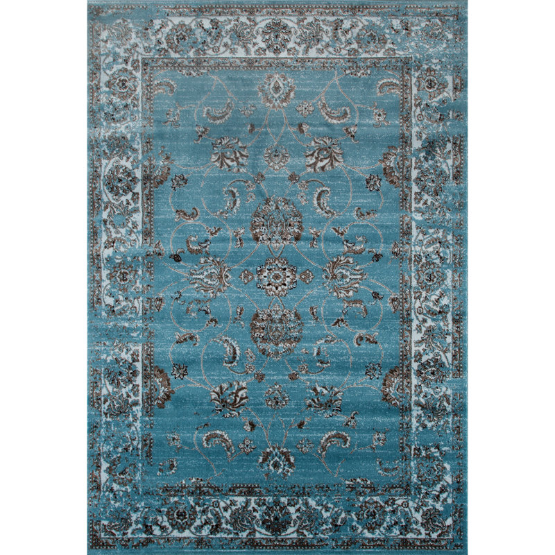 Tapis bleu Blocher, Rectangle 2 pi x 3 pi 4 po