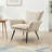 Cottle Upholstered Armchair Living Room Reading Chair Leisure Sofa Chairs,Small Accent Chair with Metal Frame