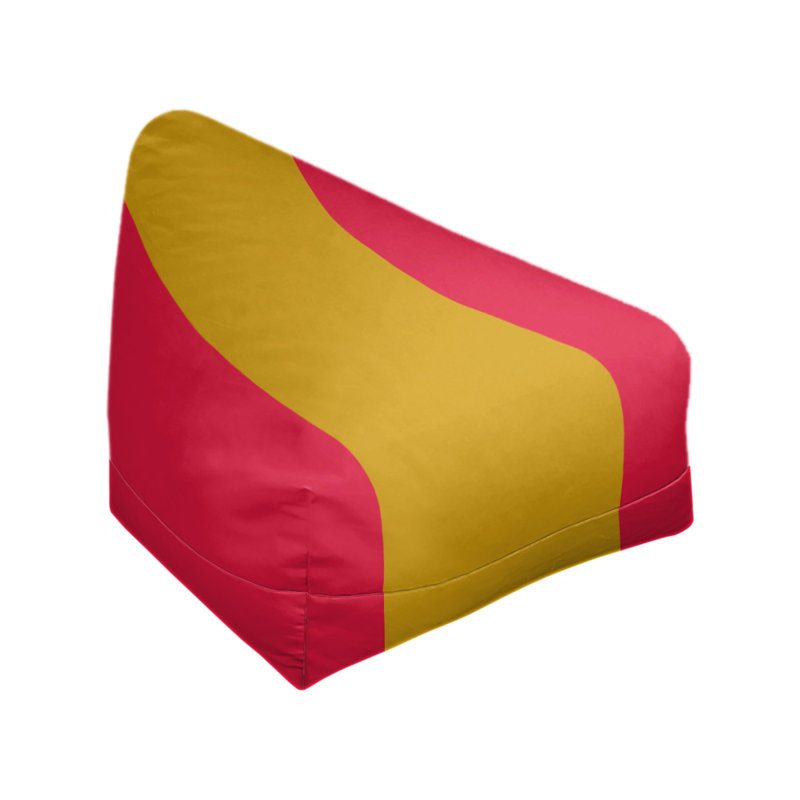 Sac de pois classique, H 30 po x l 27 po x P 27 po, Rouge / doré