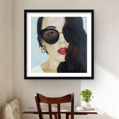Fashionable Sunglasses - Bedroom Framed Matted Print