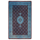 Overdyed One-of-a-Kind Rectangle 3'3" X 5'4" Hand Knotted Area Rug