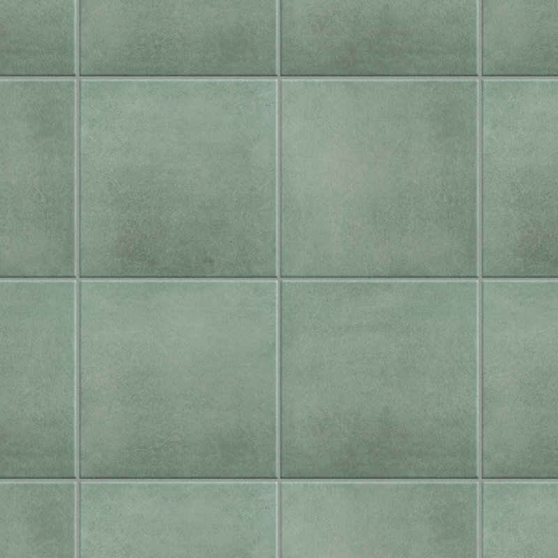 Matter 6" x 6" Porcelain Stone Look Floor and Wall Tile, Green