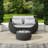 Outdoor Patio Hand-woven Rope Powder-Coated Aluminum Sofa With Coffee Table 2-Piece Set-672780282-672780277-686554811