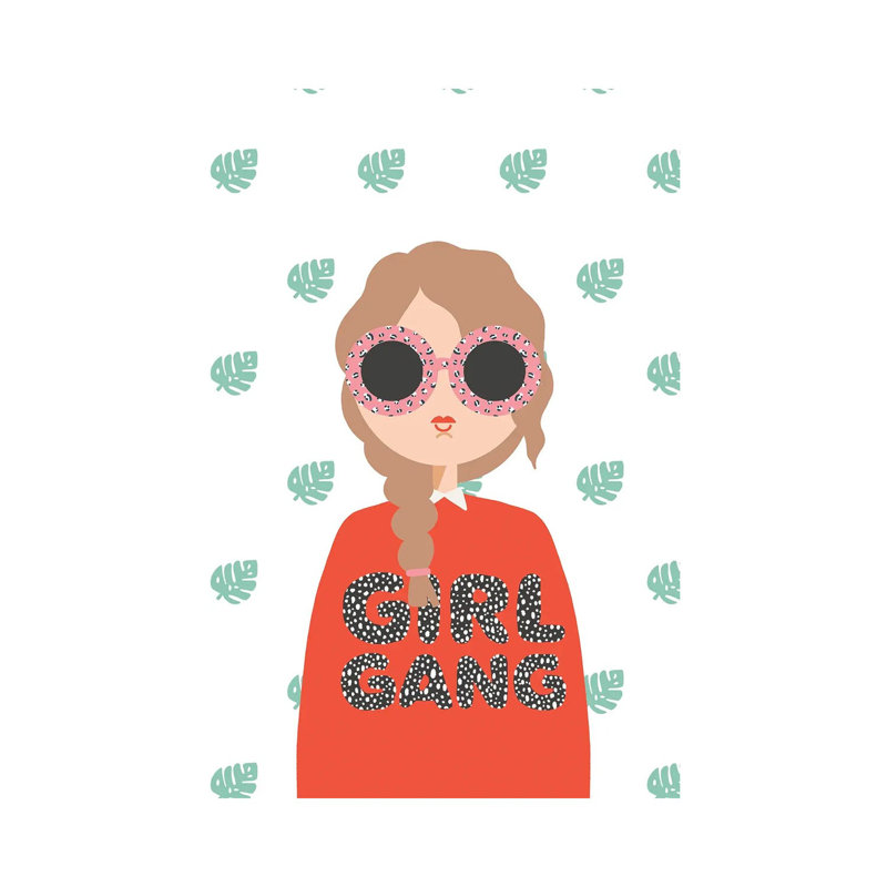 «Girl Gang» par The Beau Studio - impression sur toile tendue, H 40 po x l 26 po x P 1,5 po
