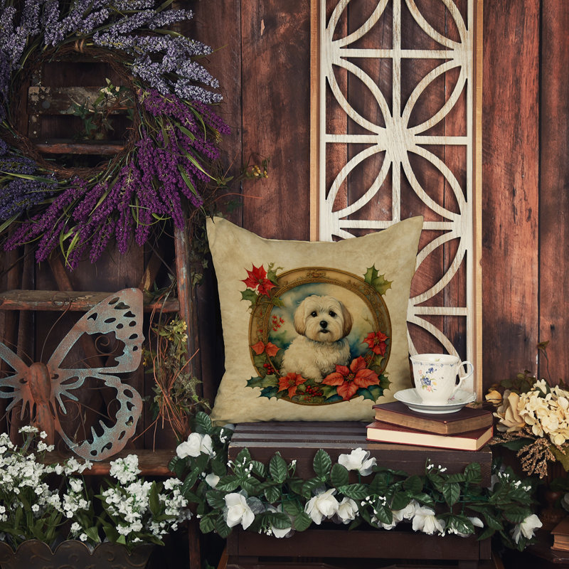 Coussin Christmas, 14 po x 14 po, Carré