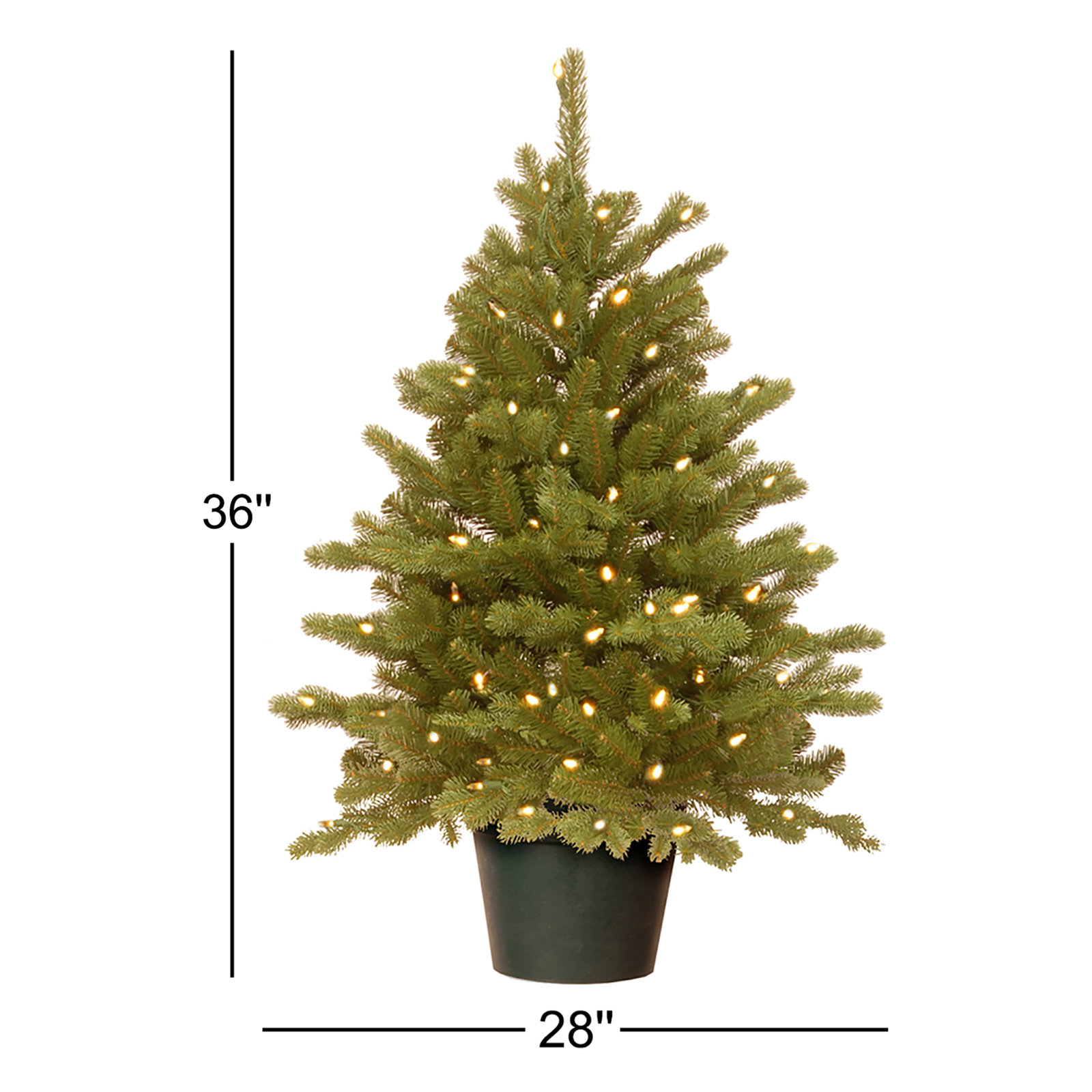 3' Pre-Lit Spruce Christmas Tree - The Holiday Aisle®
