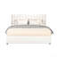 Anda Ivory Boucle Upholstered Platform Bed With Patented 4 Drawers Storage, Tufted Headboard, Wooden Slat Mattress Support, No Box Spring Needed