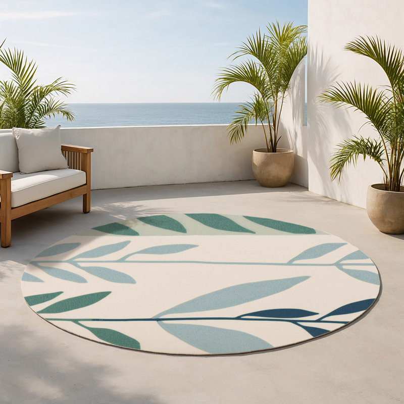 Tapis intérieur et extérieur Woodland, Rond 5 pi