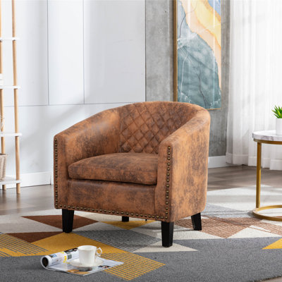 Fauteuil demi-tonneau large