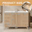 Freestanding Standard Free Standing Single Double Combined Vanity Unit Bathroom Vanity With Engineered Marble Top