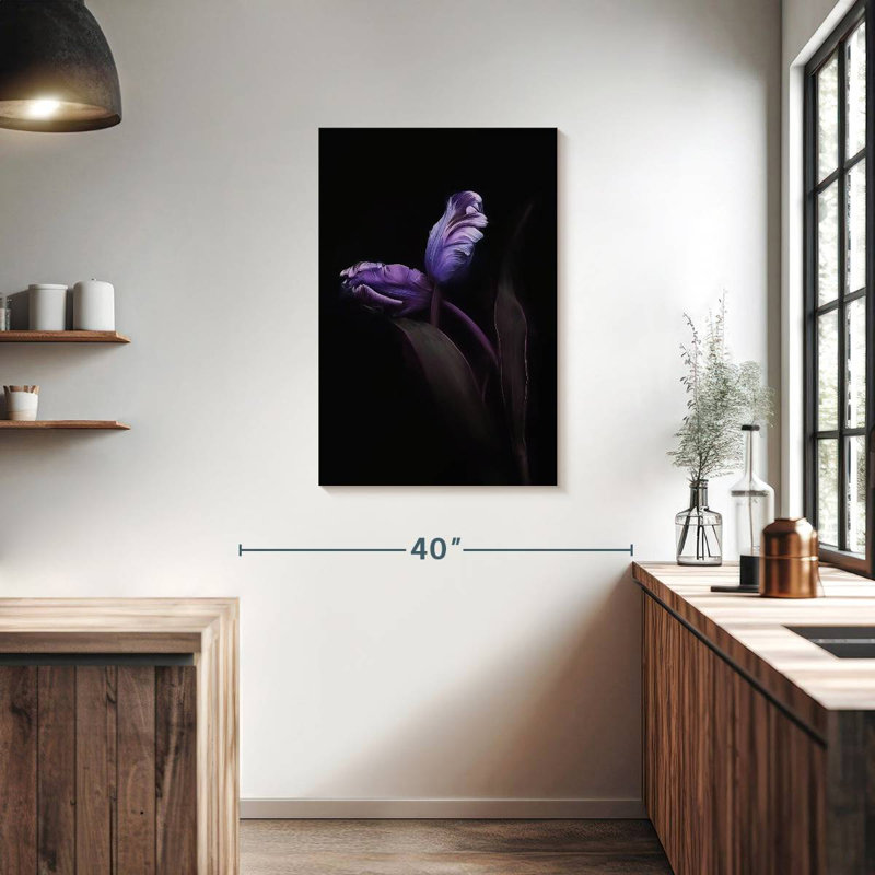 Harnek Violet Flower Buds, 36" H x 24" W