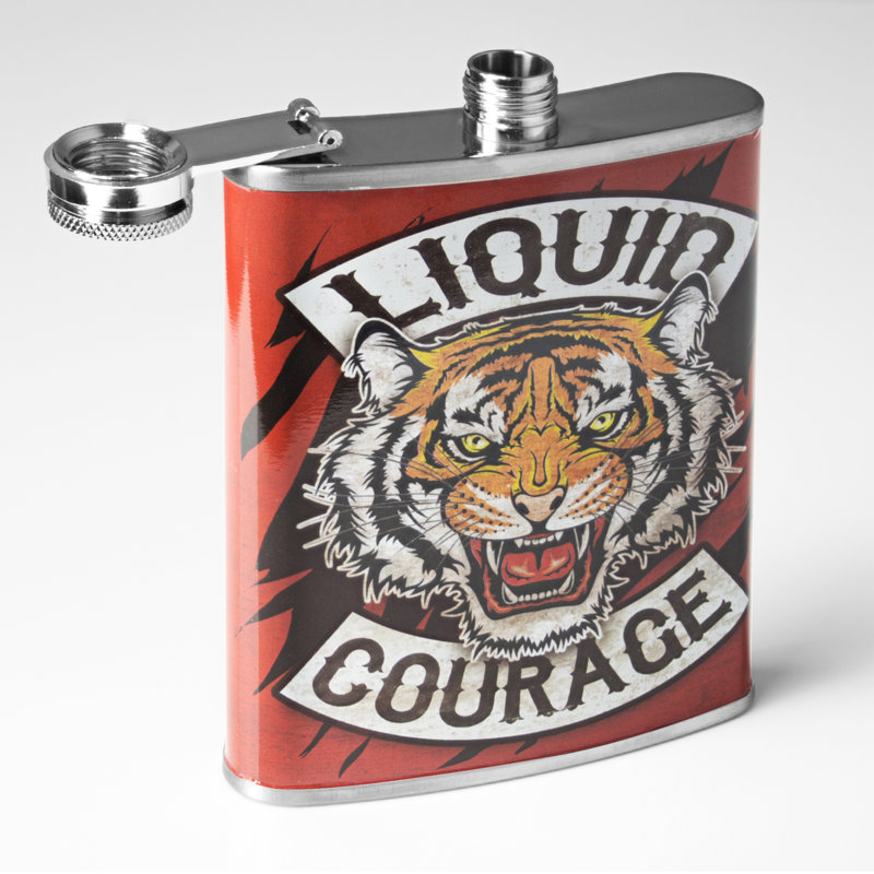 Flasque en acier inoxydable Liquid courage