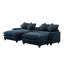 Causeuse multifonctionnelle en chenille de 111 po avec repose-pieds-837293163