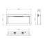 Avella Grande Wall Mounted Inset Electric Fire-72876442
