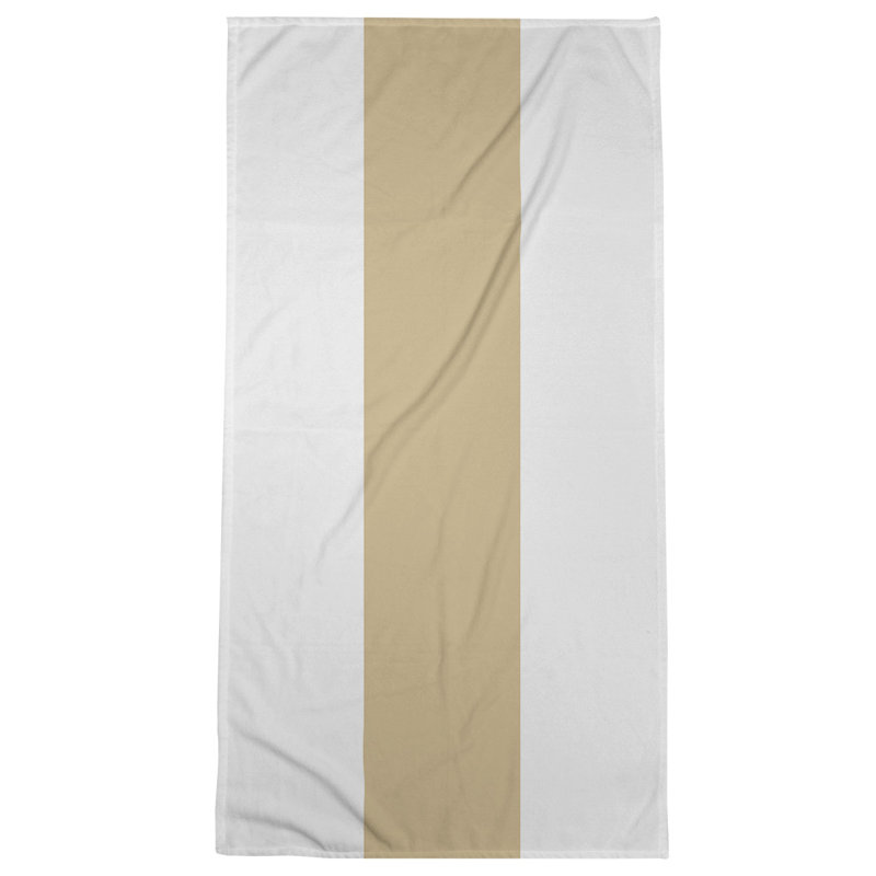Microfiber Bath Towel, New Orleans Football White / Gold