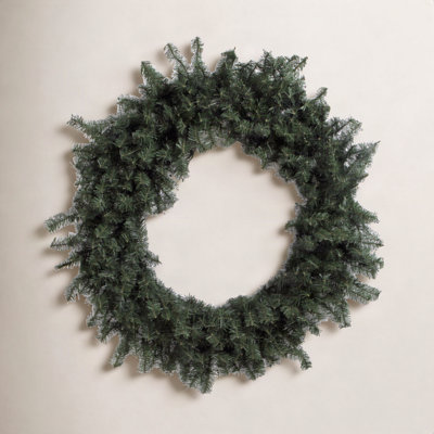 Artificial Canadian Pine Wreath Unlit