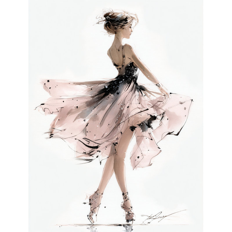 Dancing Grace Wrapped Canvas Wall Art, 24" H x 16" W