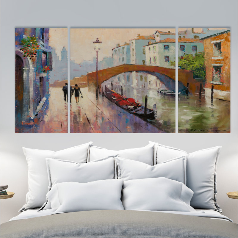 «A Premium Venice Twilight», reproduction d'impression sur toile tendue, H 40 po x l 80 po x P 1,5 po
