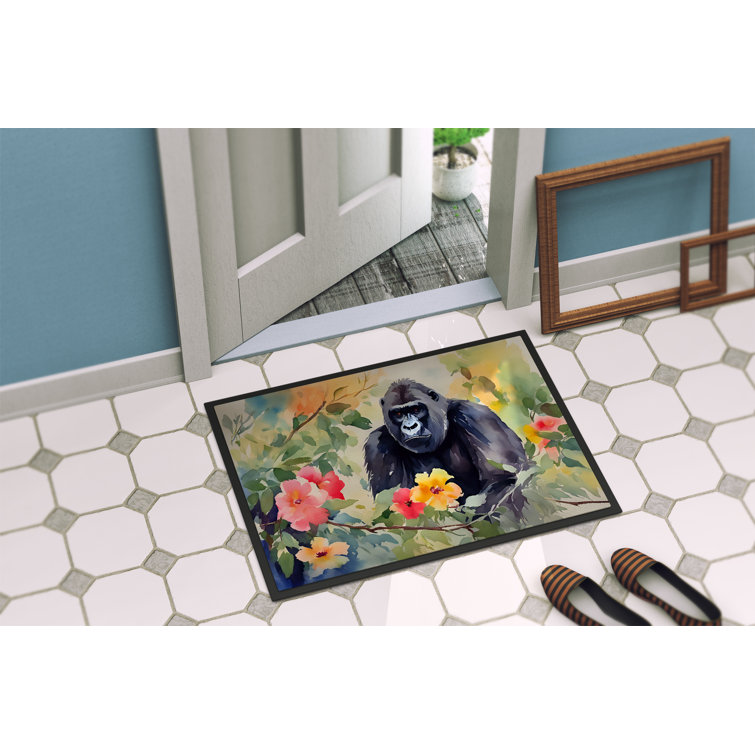 Filion Durable Non-Slip Door Mat Canora Grey Color: Dark Gray, Mat Size: 17 W x 30 L