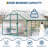 8x12 ft Outdoor Polycarbonate Greenhouse, Durable Aluminum Frame with Lockable Door, Adjustable Roof Vent, Ideal for Backyard, Patio, or Garden, All-Weather Green Houses for Outside Plant Growing-122579194-122579198