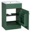 Meuble-lavabo de 20 po avec lavabo, tablette de porte d'armoire et installation réglable. Trop-plein de texture en céramique. Pour un fonctionnement sans bruit. Lavabo autoportant à assemblage autonome. Configuration.-2057643656