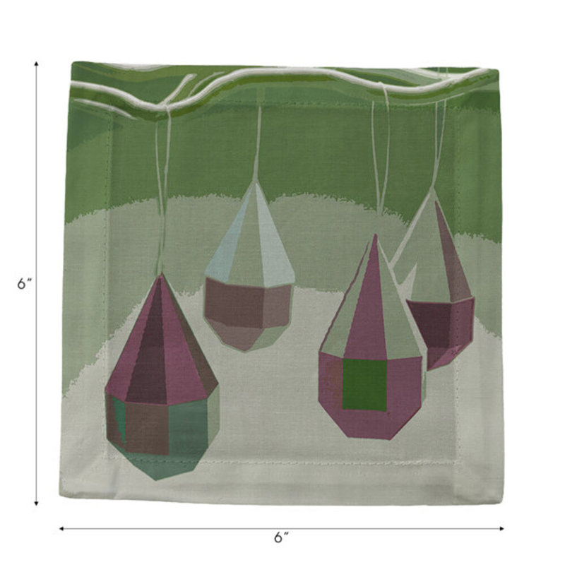 Square Napkins, Plum Emerald