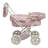 Teamson Kids Princess Baby Doll Pram Stroller with Retractable Canopy and Storage Basket-106880391